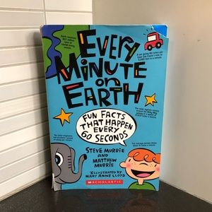 😎📚3/$18 Every Minute on Earth: Fun Facts That Happen Every 60 Seconds